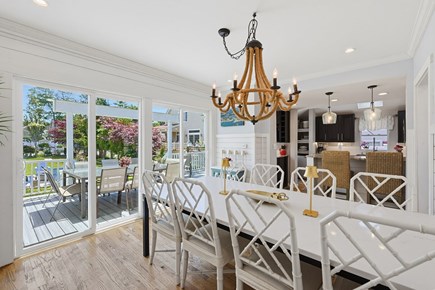 Onset Beach MA vacation rental - Modern 8 person dining room table