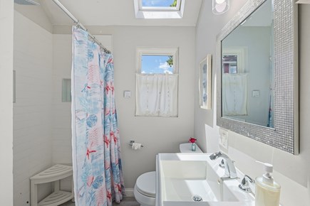 Onset Beach MA vacation rental - 1st floor master bath en-suite with retractable skylight