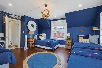 Onset Beach MA vacation rental - 2nd floor bedroom with 4 twin beds