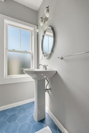 Onset Beach MA vacation rental - First floor bunkroom attached bath-walk in shower