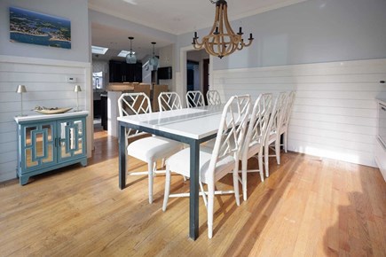 Onset Beach MA vacation rental - Modern 8 person dining room table