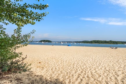 Onset Beach MA vacation rental - Front public beach 1 minute walk from the house