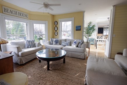 Onset Beach MA vacation rental - Living room facing yard