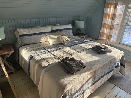 Onset Beach MA vacation rental - Upstairs master bedroom with king size bed and full bath