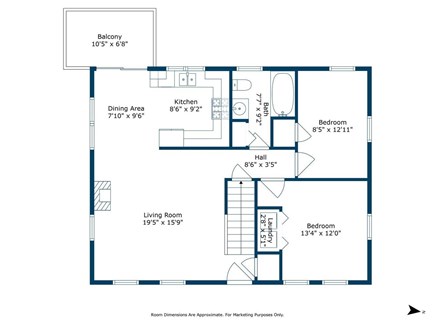 East Falmouth Cape Cod vacation rental - 1st floor