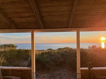 Truro Cape Cod vacation rental - Sunset from our deck