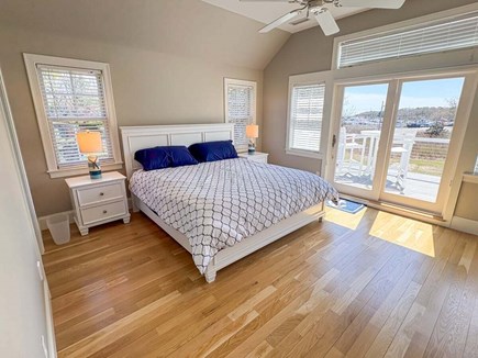 Harwich Port Cape Cod vacation rental - King bedroom upstairs with a King and private balcony overlooking harbor