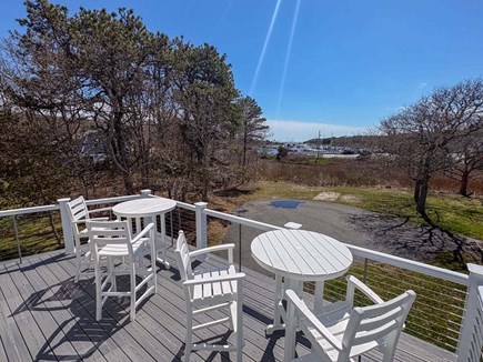Harwich Port Cape Cod vacation rental - Upper level balcony with harbor views