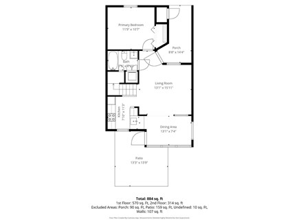 Mashpee Cape Cod vacation rental - First-Floor Plan