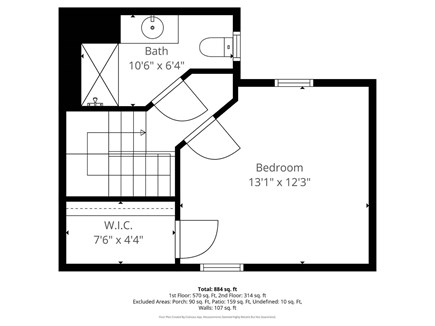 Mashpee Cape Cod vacation rental - Second-Floor Plan
