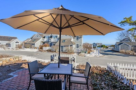 Mashpee Cape Cod vacation rental - Front patio with seating