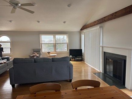 Truro Cape Cod vacation rental - Living Room and Dining Area