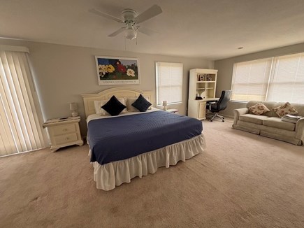 Truro Cape Cod vacation rental - Primary Bedroom on Upper Level<br/>Deck; King Bed<br/>