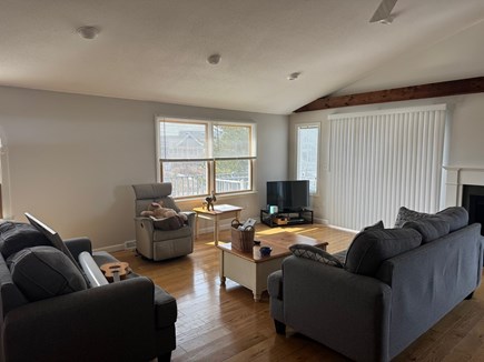 Truro Cape Cod vacation rental - Living Room with sliders to deck