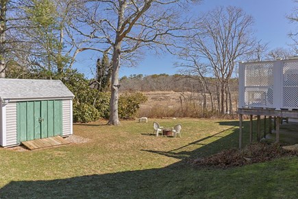 Yarmouth Port Cape Cod vacation rental - Full use of large backyard on the Marsh; Outdoor Shower & Seating