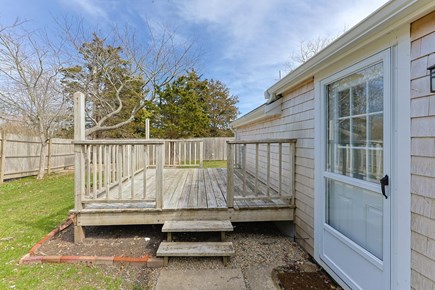 Orleans, 22 Beach Road Cottage Cape Cod vacation rental - Private deck with patio furniture for summer