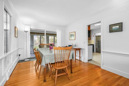 Barnstable Cape Cod vacation rental - Dining area with  views of the screened in porch