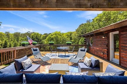 Brewster Cape Cod vacation rental - Second Floor Deck - Comfortable seating for relaxation or afternoon cocktail.