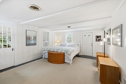 Centerville Cape Cod vacation rental - Main level bedroom with King bed and set of twins
