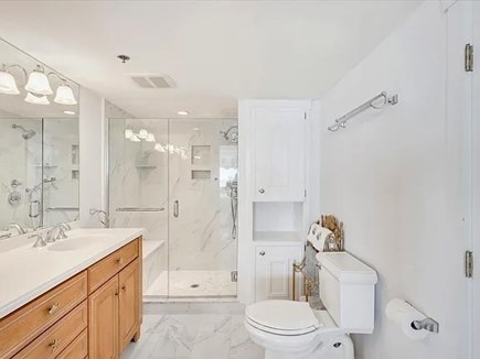 New Seabury, Tidewatch condo Cape Cod vacation rental - Marble bath w oversize shower