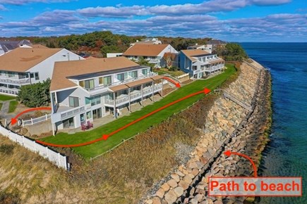 New Seabury, Tidewatch condo Cape Cod vacation rental - Direct access to beach from the Ships Prow deck