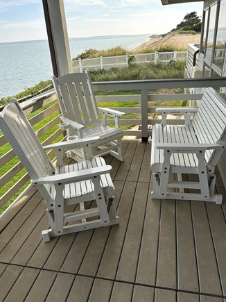 New Seabury, Tidewatch condo on the ocean Cape Cod vacation rental - Front Deck