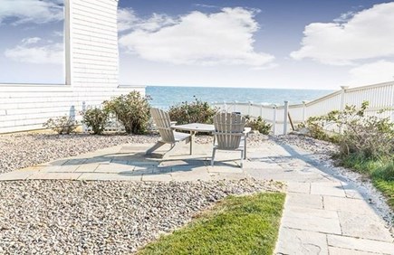New Seabury, Tidewatch condo Cape Cod vacation rental - Patio just steps down from the deck