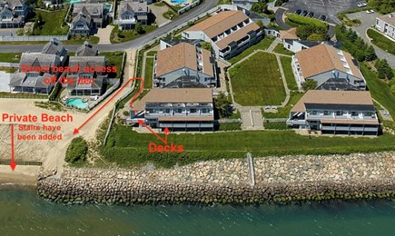 New Seabury, Tidewatch condo Cape Cod vacation rental - 100 paces to the stairs (not shown) down to the beach