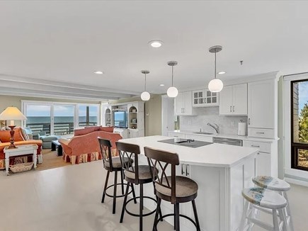 New Seabury, Tidewatch condo Cape Cod vacation rental - Kitchen area, dining table &amp; chairs has been since added