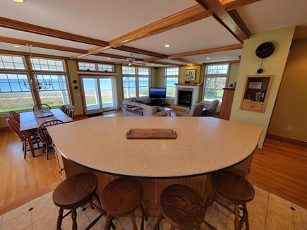 Chatham Cape Cod vacation rental - Counter seats overlooking the Beach
