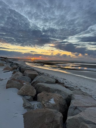 Dennis Cape Cod vacation rental - Sunset at Chapin Beach, 5 minutes away from your rental.