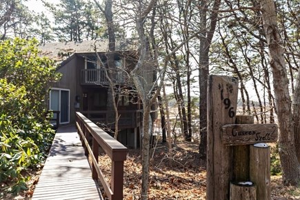 Wellfleet, Marshside Escape Cape Cod vacation rental - Classic Cape house tucked into the trees above the water