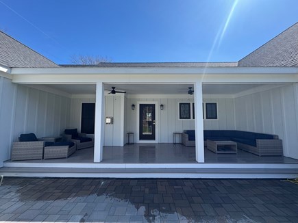 Harwich Cape Cod vacation rental - Covered Farmers Porch with seating