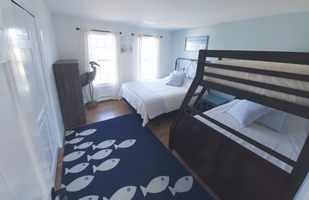 Wellfleet, BayView Cape Cod vacation rental - Downstairs bunkroom with additional queen