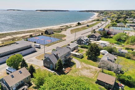Wellfleet, BayView Cape Cod vacation rental - Aerial view looking west towards Great Island