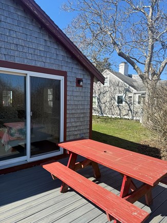 Wellfleet, Marsh View Cottage Cape Cod vacation rental - Back deck