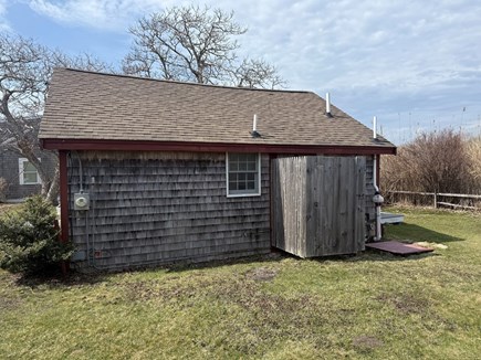 Wellfleet, Marsh View Cottage Cape Cod vacation rental - Side view with outdoor shower