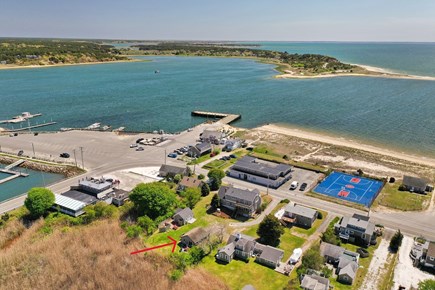 Wellfleet, Marsh View Cottage Cape Cod vacation rental - Aerial facing south