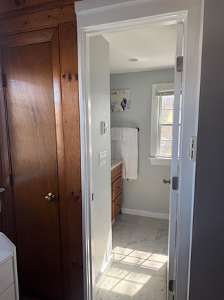 Wellfleet, Harborside Cottage Cape Cod vacation rental - Bathroom entrance
