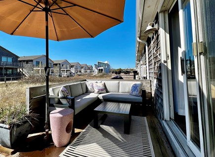 Provincetown, Beach Point Club Studio Cape Cod vacation rental - Back deck.