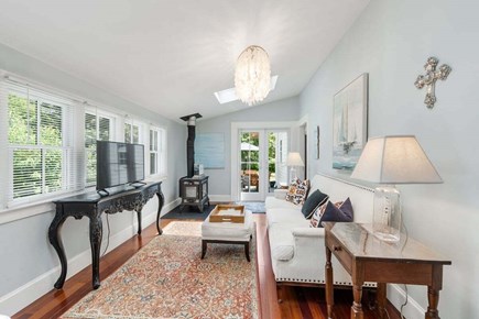 South Yarmouth Cape Cod vacation rental - Main level family room with TV