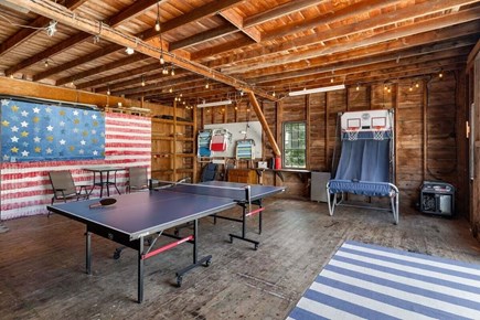 South Yarmouth Cape Cod vacation rental - Large barn space with games and a great place to hang out on a rainy day