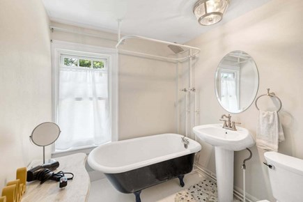 South Yarmouth Cape Cod vacation rental - Ensuite full bathroom to primary bedroom #3 with clawfoot tub