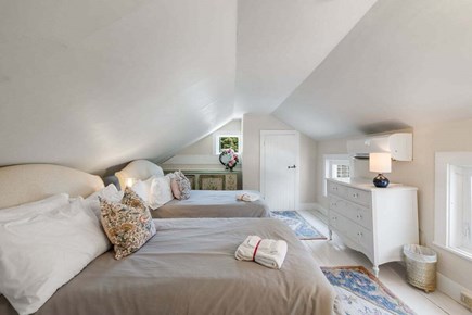 South Yarmouth Cape Cod vacation rental - Second-level guest bedroom #6 with 3 full size beds