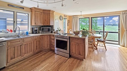 Wellfleet Cape Cod vacation rental - Nicely equipped eat-in kitchen with stainless appliances