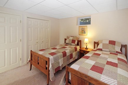 Wellfleet Cape Cod vacation rental - Lower-level bedroom with two twin beds