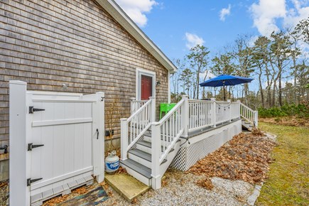 Harwich Cape Cod vacation rental - Outdoor shower off of side deck