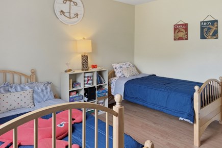 Harwich Cape Cod vacation rental - Bedroom 2- Double and Twin (extra rollaway in closet) - Main Level
