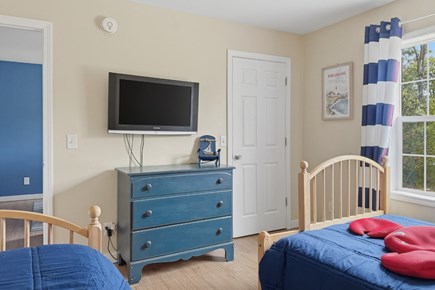 Harwich Cape Cod vacation rental - Bedroom 2- Double and Twin (extra rollaway in closet) - Main Level