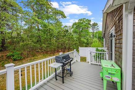 Harwich Cape Cod vacation rental - Grill and cooler on side of deck